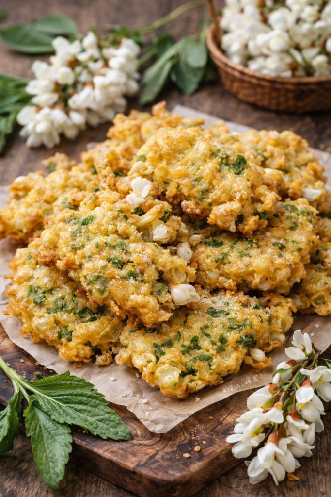 Beignets de fleurs de robinier (faux-acacia)