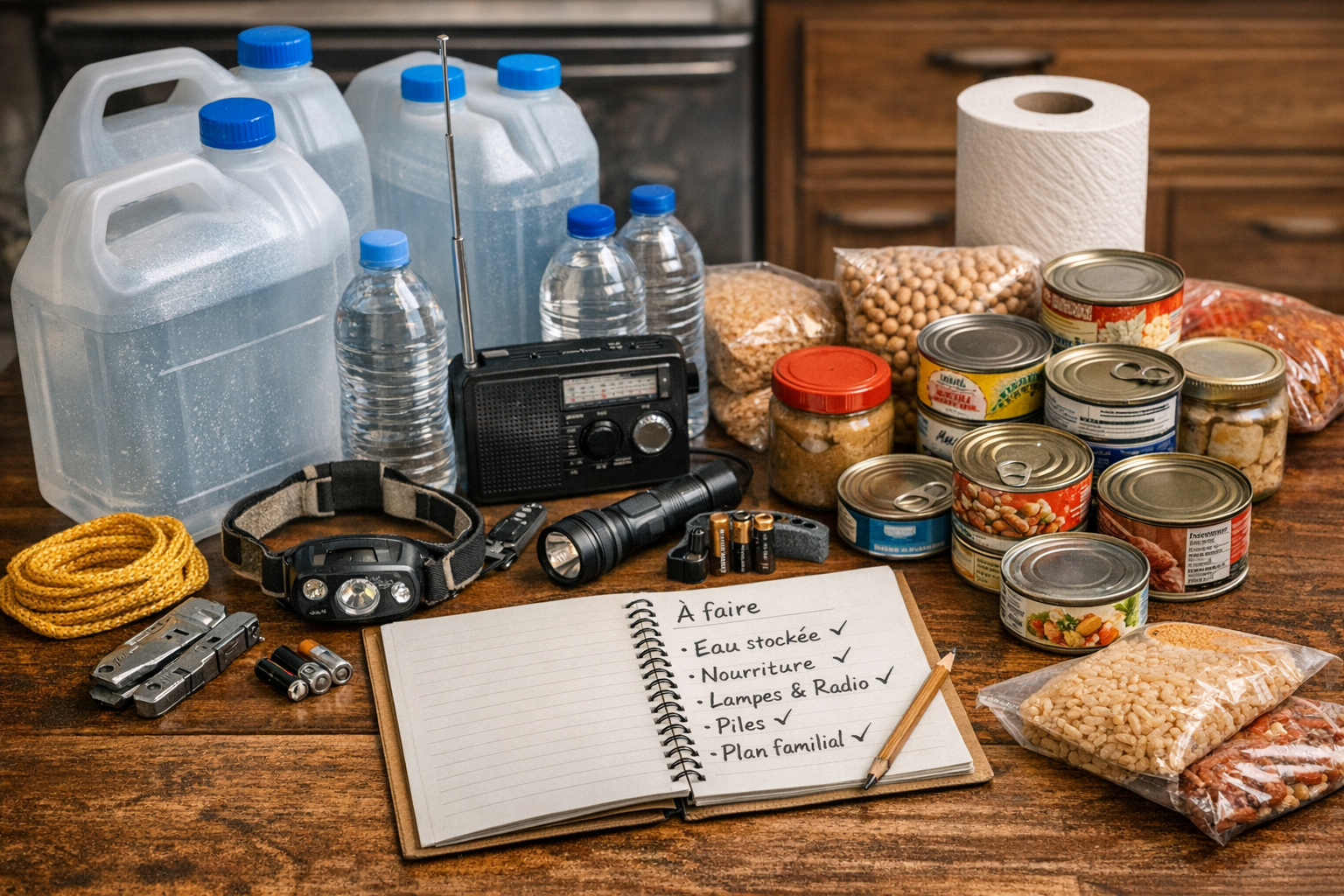 Plan de survie familial : organisation et priorités