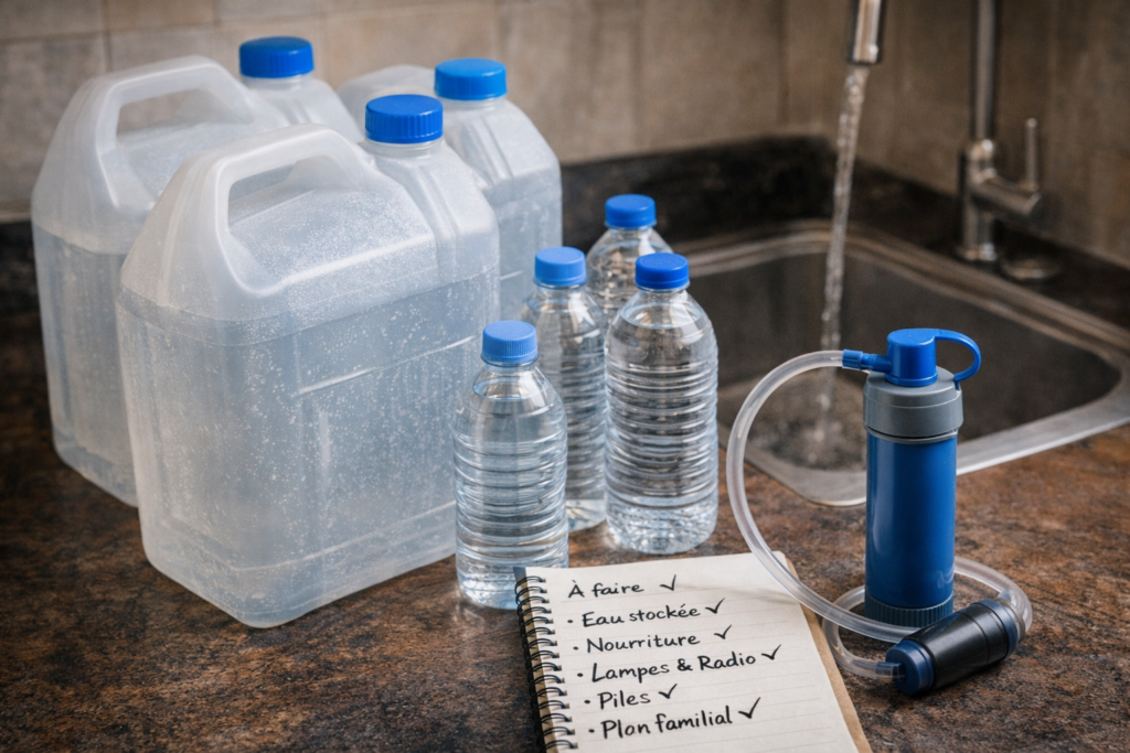 Survivre 30 jours en cas de crise majeure : le plan complet eau, nourriture, énergie et protection familiale