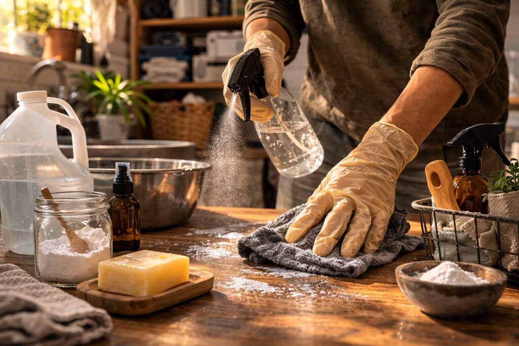 Nettoyer et désinfecter un logement sans produits classiques en situation de crise Nettoyer et désinfecter un logement en situation de crise avec eau savonneuse, chiffon propre et méthode ciblée