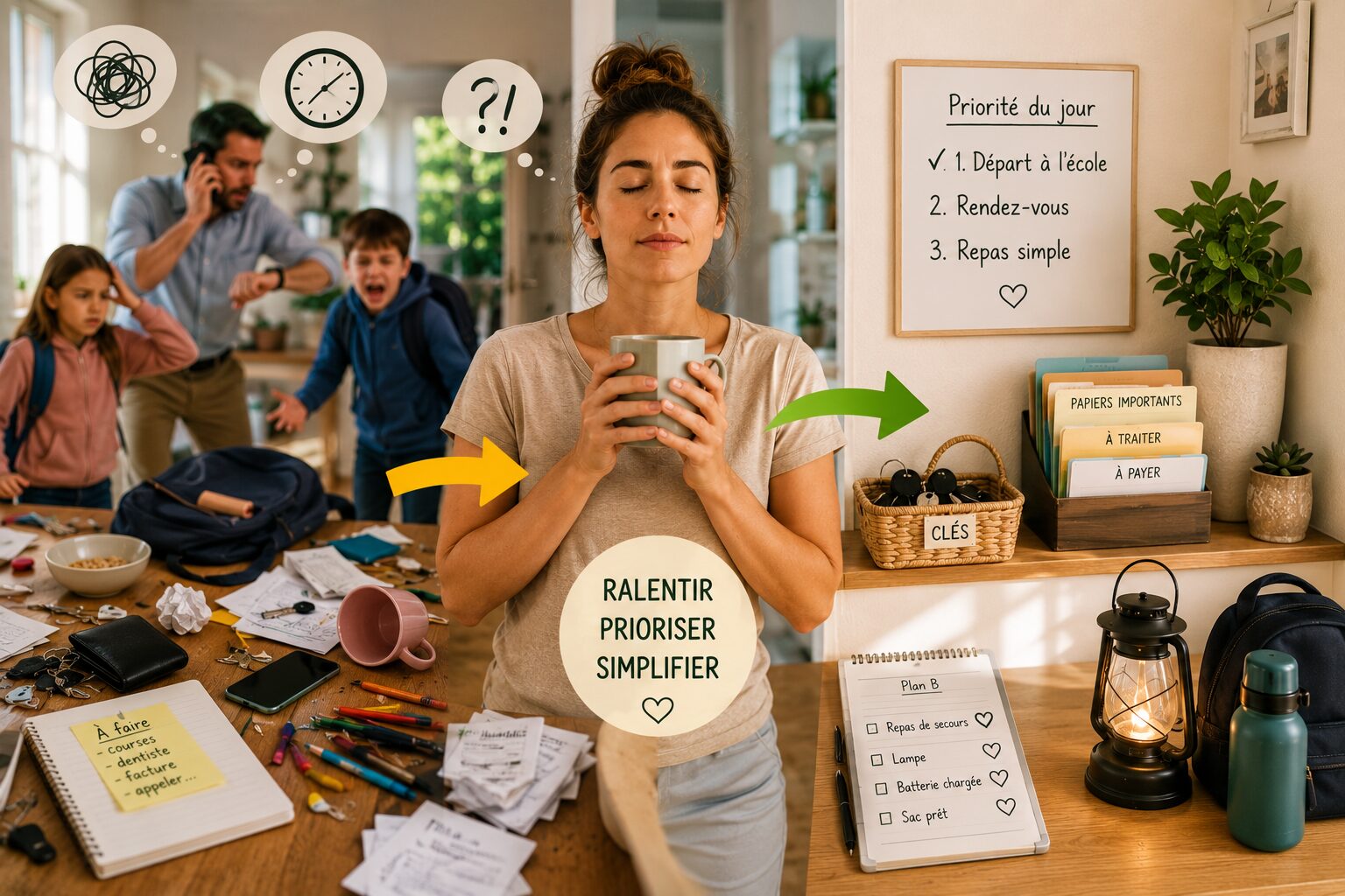 éviter qu’un petit problème désorganise toute une journée grâce à une priorité claire et une organisation simple.