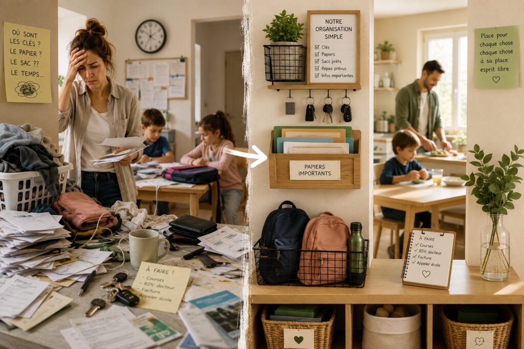 Pourquoi certaines maisons semblent toujours plus “lourdes” à gérer que d’autres maison plus légère à gérer avec objets essentiels rangés, documents accessibles et organisation familiale simple.